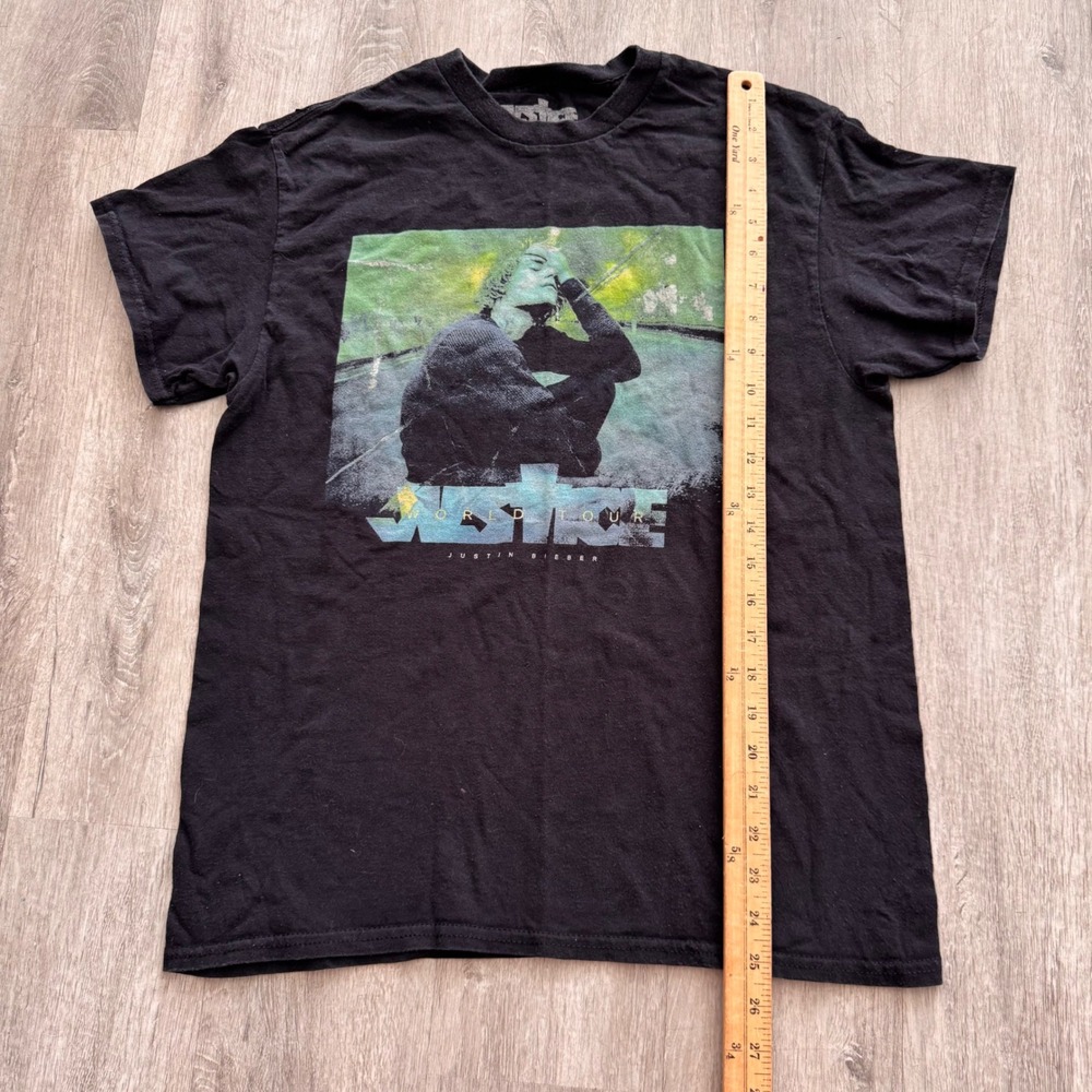 Justin Bieber Justice World Tour 2022 Concert Graphic T-Shirt Black Medium - Picture 3 of 7